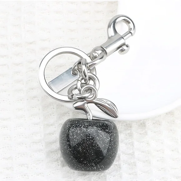 Black Apple Bag Charm NWT 🍎🍎🍎 - Picture 5 of 7